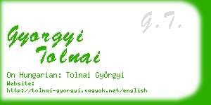 gyorgyi tolnai business card